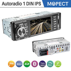 MOPECT 3.8" 1 DIN Autoradio Mit Bluetooth IPS FM AUX-IN Stereo MP3 MP5 Player