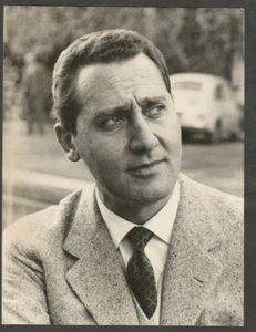 FOTO R Alberto Sordi Actor Italiano 1970 9 1/2"" x 7 1/4"" Aprox - Imagen 1 de 1