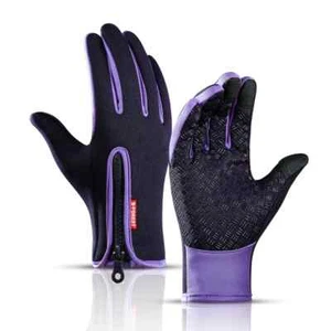 Unisex Touchscreen Thermal Warm Full Finger Gloves Outdoor Hiking Motorcycle - Picture 1 of 14