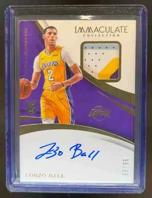2017-18 Immaculate Lonzo Ball Rookie Patch Auto RC RPA #55/99 - Image 1 of 2