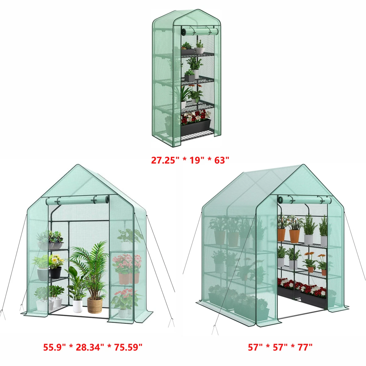 Varillas Soporte Plantas Toboli - 10 Unidades, 150cm X 11mm, Acero Revestido Plástico Verde, Para Tomates, Trepadoras
