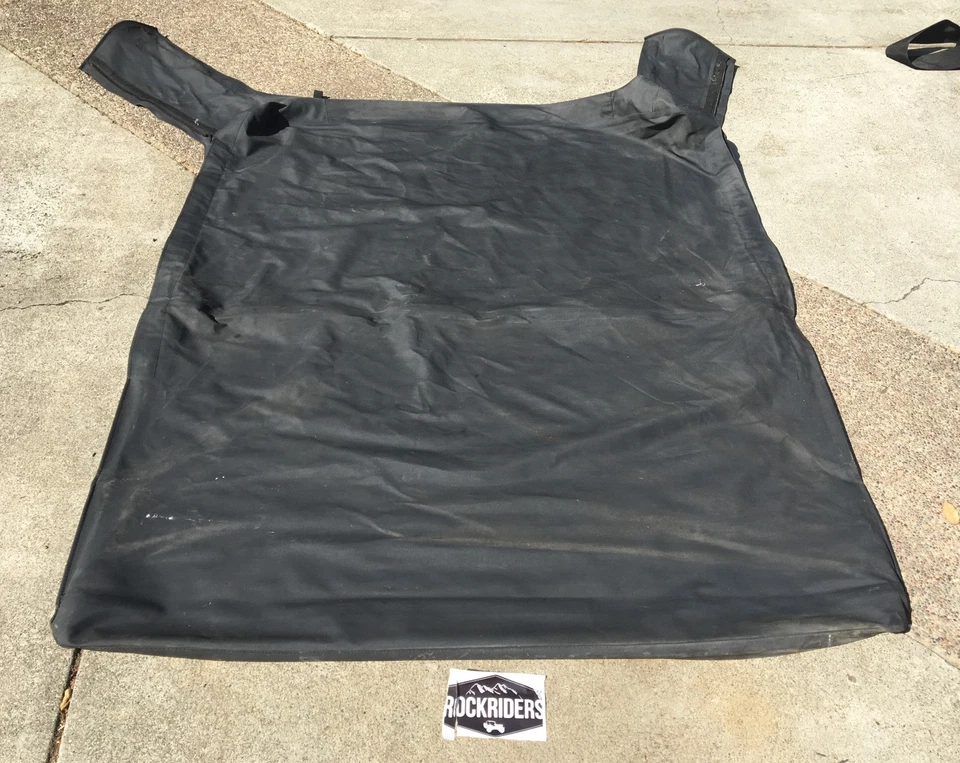 Wrangler 1997-2002 lona de repuesto techo blando solo denim negro Foto 1 de 1