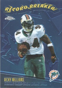 2003 Topps Chrome Football Record Breakers #RB25 Ricky Williams