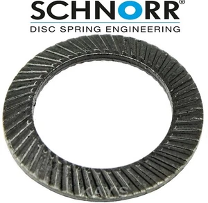 SCHNORR Safety Washers Genuine Type S Serrated Locking Spring Disc Washer M3-M30 - Picture 1 of 10