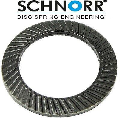 SCHNORR Safety Washers Genuine Type S Serrated Locking Spring Disc Washer M3-M30 • 1.18£