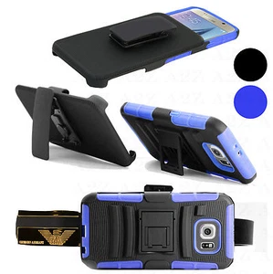 Galaxy S6 Survivor Heavy Duty Defender Shockproof With Stand Case Tough Cover - Picture 1 of 18