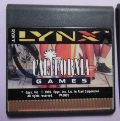 CALIFORNIA GAMES Curved Lip Cartridge Style Atari Lynx NEW NO Manual/BOX PA2025 - Image 1 of 4