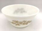 Vtg Federal Glass Golden Glory Bamboo 7" Nesting Mixing Bowl