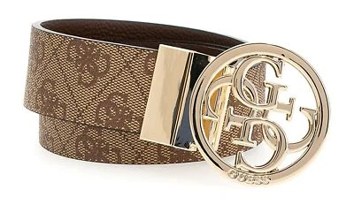GUESS Noelle Nolana Belt W75 Gürtel Latte Logo hellbraun braun Neu - Bild 1 von 3