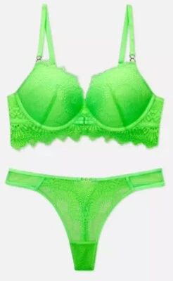 PRIMARK 2 РАЗМЕРА БОЛЬШЕ MAXIMISE BOOB РАБОТА SUPERBOOST БЮСТГАЛЬТЕР-БОМБА И СТРИНГИ КОМПЛЕКТ - Изображение 1 из 4