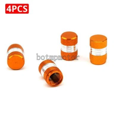 4X Gold Cylinder Tire/Wheel Air Stem Valve Caps for Harley-Davidson Motorcycle - Image 1 of 3