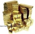 Gold Cotton Filled Jewelry Gift Box Craft Collectibles Packaging Boxes Wholesale