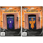 Halloween Door Bows X2 - Skeleton Pumpkin Spooky Effect Party Decor Reusable