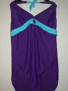 WOMEN'S  M & S PURPLE SWIMSUIT SIZE 20 NWT - Picture 1 of 5