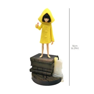 Little Nightmares Six Cartoon Figure Yellow Raincoat Standing Models with Light - Picture 1 of 8