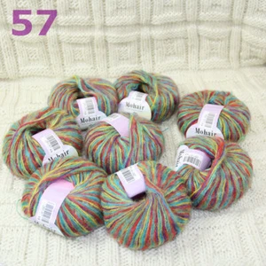 Sale 8SkeinsX25gr Soft Lace Crochet Acrylic Wool Mohair Wrap Hand Knit Yarn 57 - Picture 1 of 18