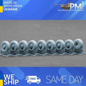 ScaleX WM-72005S 1/72 MAZ 537 I-170 Sagged wheel set for Trumpeter, Takom - Picture 1 of 3