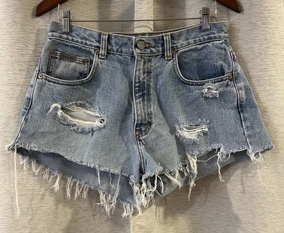 Pantalones Cortos De Colección Años 90 Calvin Klein Corte Talla 10/30 Denim Dobladillo Crudo Envejecido Foto 1 de 4