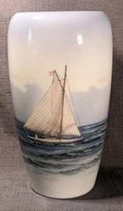 1948 Royal Copenhagen SEGELYACHT signiert SV #1484 - #237 Größe 7,5 inch - Bild 1 von 5