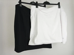 M&S 2Pcs Set Size 22 Black & White Jersey Mini Skirts NEW F2 - Picture 1 of 7