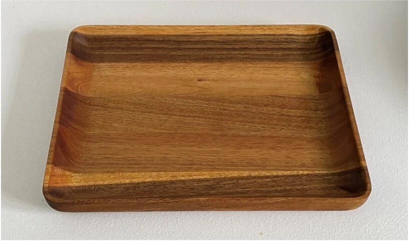 Holztablett: quadratisch, aus Akazienholz - Bild 1 von 1