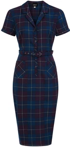 Collectif CATERINA AÑOS 50 SIRENA CUADROS VESTIDO LÁPIZ Vestido Rockabilly - Imagen 1 de 8