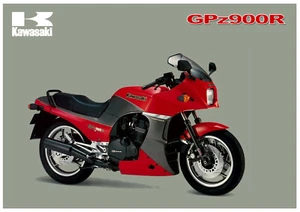 KAWASAKI Poster GPz900 GPz900R 1984 1985 1986 Suitable to Frame - Picture 1 of 1