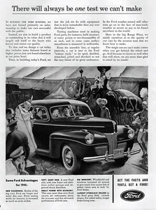 Ford Deluxe 1941 sedán anuncio impreso original  - Imagen 1 de 1