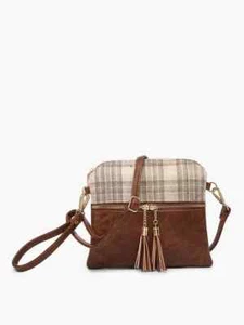 Jen And Co Tara Plaid Crossbody - Picture 1 of 1