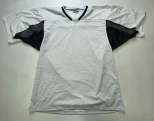 Football Jersey Pro Quality Vintage White/Navy XL made in USA - Picture 1 of 7