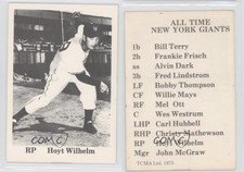 1975 TCMA All-Time New York Giants Hoyt Wilhelm (black text) HOF