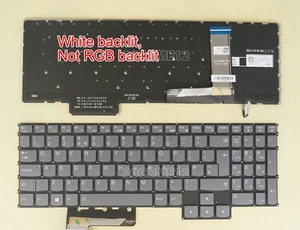 Nuevo Teclado para Lenovo IdeaPad Gaming 3 15ARH7 82SB Reino Unido retroiluminado Sin Marco Gris - Imagen 1 de 2