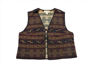 Jones New York Country Aztec Southwestern Vest 2X ~HH - Picture 1 of 3