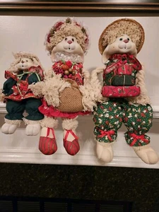 Vintage 1993-1995 House of Lloyd Christmas Bunnies Floyd, Flossie and Hip & Hop - Picture 1 of 24