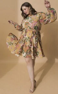 Flying Tomato Without Limits Mini Dress, Boho Print, Size 2x - Picture 1 of 11