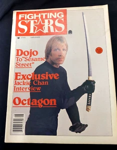 Fighting Stars Magazine Aug 1980 vol Vll #4Chuck Norris Bruce Lee Jackie Chan - Picture 1 of 2