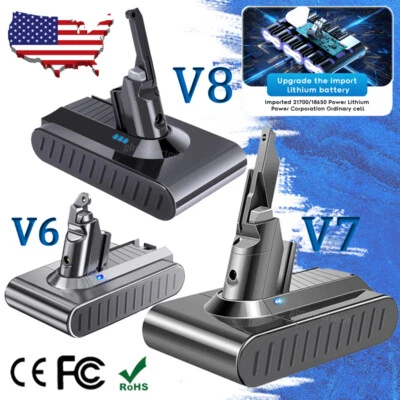 Batería de reemplazo 21,6 V 9500 mAh para Dyson V6 V7 V8 Animal Absolute SV09 SV11 SV10 Foto 1 de 4