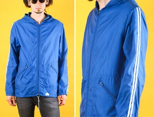 Vintage Lee Cooper blue striped windbreaker/ Sports jacket/ Unisex rain jacket - Picture 1 of 10