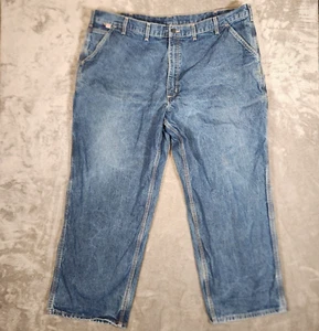 Carhartt Jeans Men's 46X30 FR Flame Resistant Relaxed FRB13-DNM Fire Work Pants - Picture 1 of 17