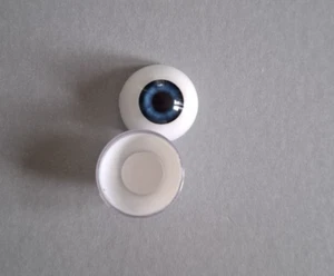 20mm COBBALT BLUE ACRYLIC HALF ROUND DOLL EYES Code AL20 - Picture 1 of 2