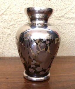 Vase en verre avec superposition d’argent - Imagen 1 de 7