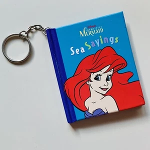 DISNEY'S THE LITTLE MERMAID "Sea Sayings" Vtg Mini Mouse Works Book KEYCHAIN '97 - Picture 1 of 9