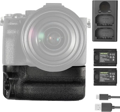 NEEWER Vertical Battery Grip Replacement for VG-C4EM with Two NP-FZ100 Batteries - Image 1 of 4