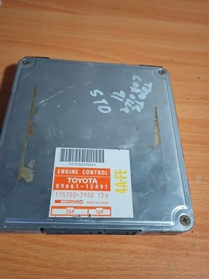 1991 1992 Toyota Corolla Engine Computer (Manual) 89661-12491 - Image 1 of 3