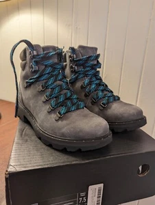 NIB Sorel Lennox Hiker Boot Leather Waterproof Shoes Quarry WMNS Sz 7.5 - Picture 1 of 4