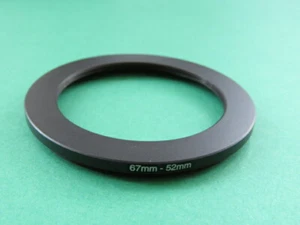 67mm-52mm 67-52 Stepping Step Down Male-Female Filter Ring Adapter 67mm-52mm - Picture 1 of 2