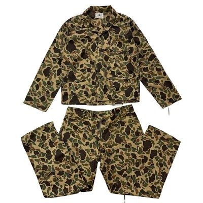 Vintage 80s Black Sheep Camo Hunting Clothing Set - Top Jacket Sz M - Pants Sz L - Image 1 of 4