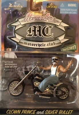 Homie Rollerz MC Motorcycle Club Clown Prince and Silver Bullet 1:24 Scale - Image 1 of 3