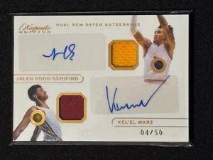 2024 Keepsake Edition JALEN HOOD-SCHIFINO KEL'EL WARE Gem Patch AUTO 04/50 - Picture 1 of 2
