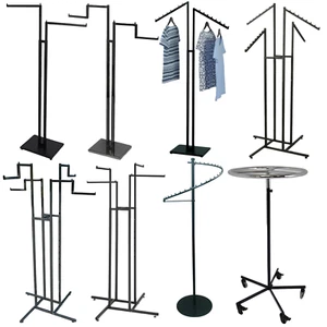 PROFESSIONAL HEAVY DUTY CLOTHING RETAIL DISPLAY STANDS GARMENT DRESS SHOP RAILS - Picture 1 of 91
